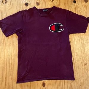 Champion Men’s Maroon Logo Tee